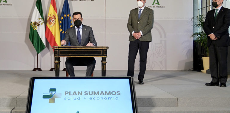  Entrepreneurs and the Government of Andalusia present a plan to bring Health and Economy together